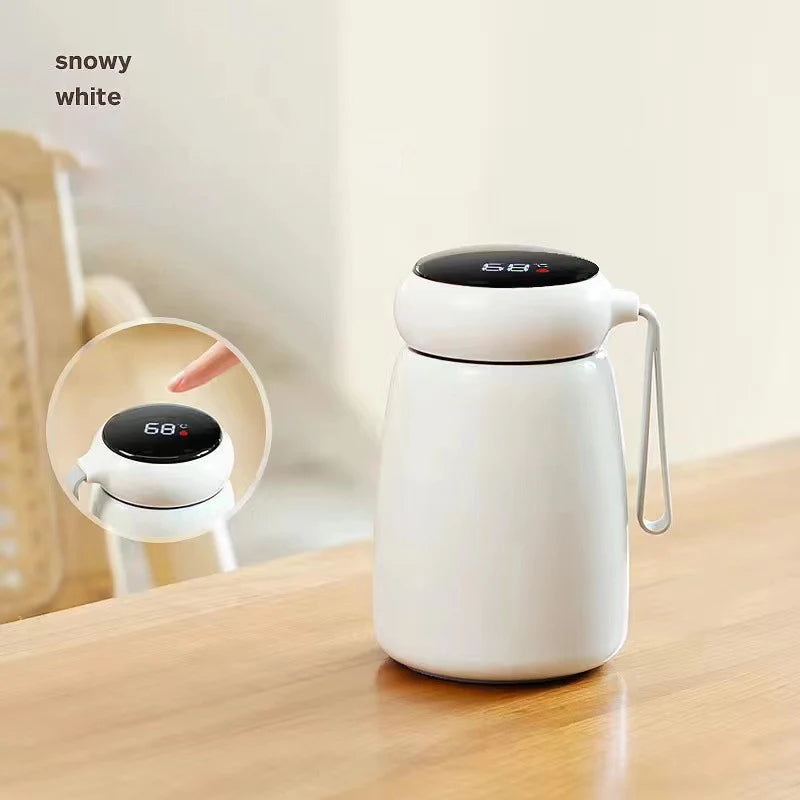 320ml Mini Thermo Bottle Coffee Pot With Temp Display Stainless Steel Water Bottle Thermal Mug Vacuum Flasks Christmas Gift