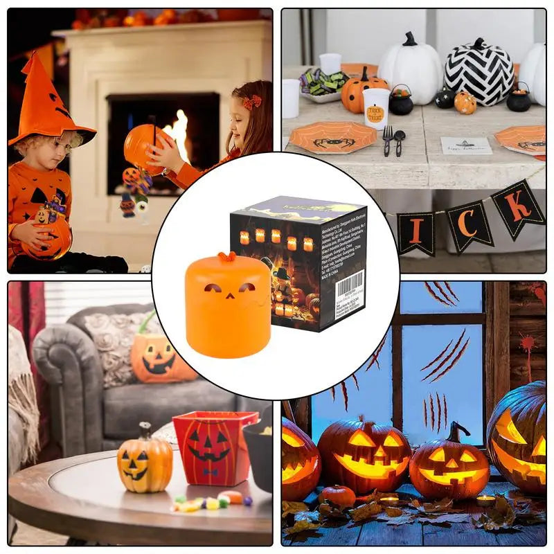 Pumpkin Lights Outside Pumpkin Lamp Decor Halloween Pumpkin Lantern LED Foldable Light Up Pumpkin for Halloween Party Decoration