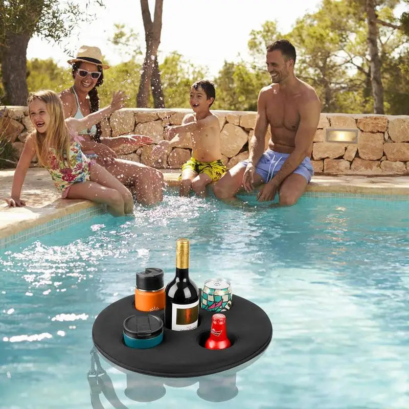 5 Holes Floating Drink Holder Hot Tub Drink Tray With Floating Tray For Pool Parties Beach Spa Hot Tub Drink Floaties Pool