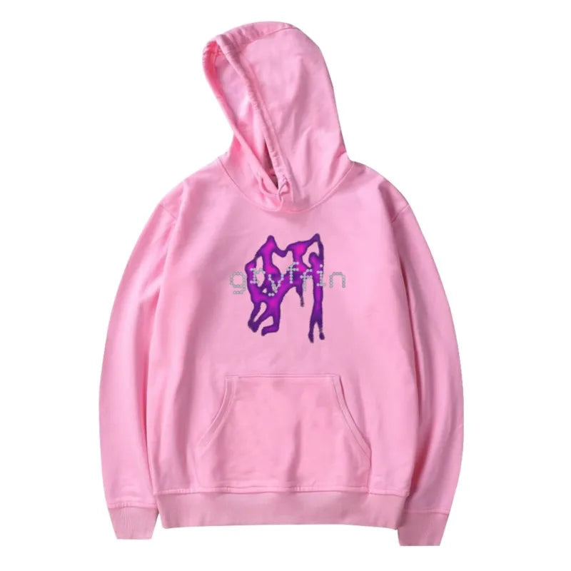 2024 Gryffin Dance Print Cozy Hooded Streetwear Sweater Unisex Stylish Pullover Multiple Colours & Sizes Winter Apparel Fash
