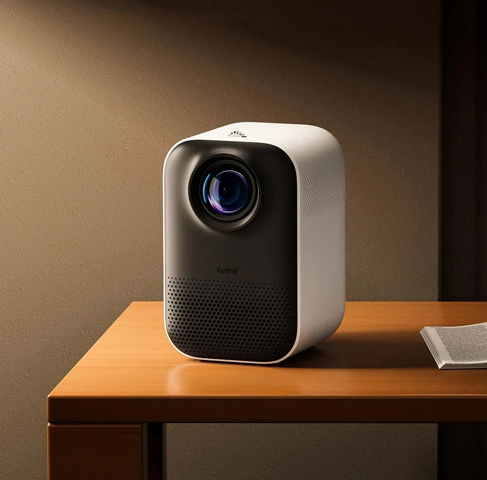 Miniproyector inteligente Xiaomi Redmi, 150 lúmenes ANSI, portátil, doble WIFI, Bluetooth, 1080P, cine en casa de alta definición
