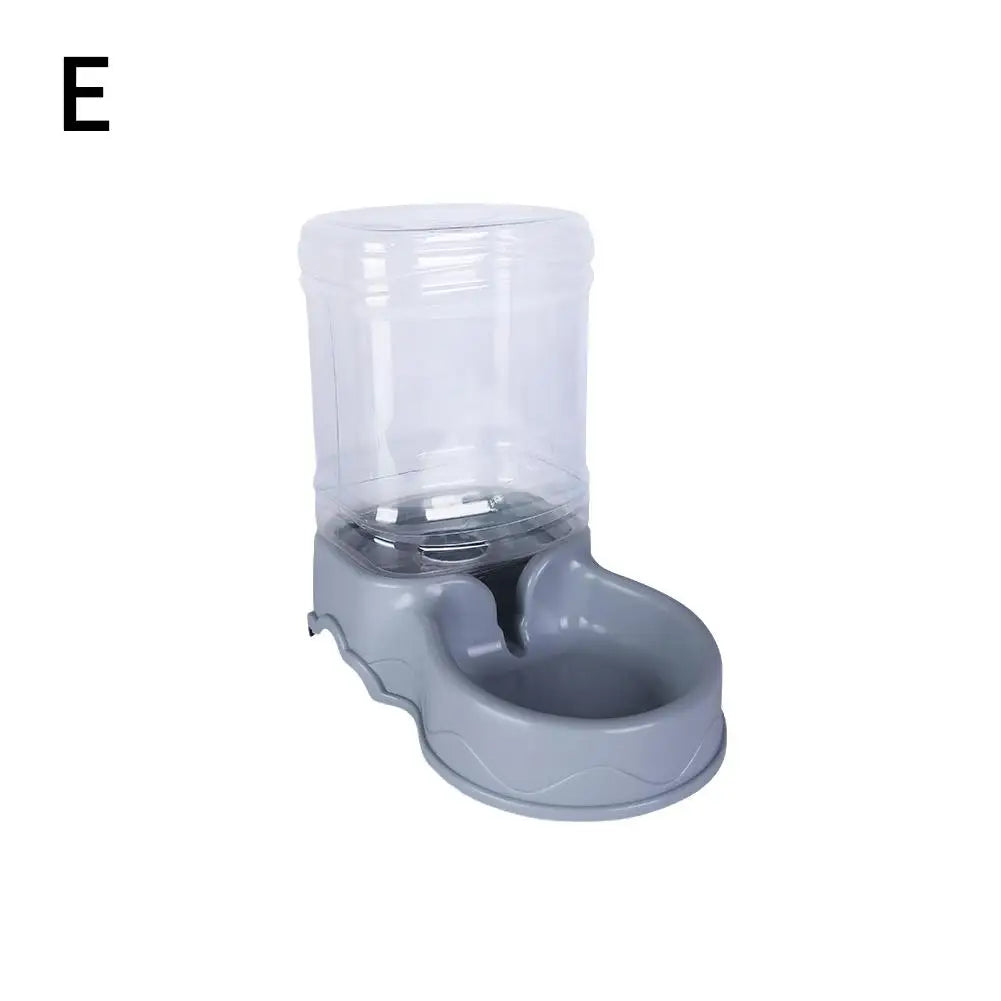 1 cuenco para beber y comedero automático para mascotas, capacidad de 3,8 l, cubo grande para almacenar alimentos, combinación de suministros para mascotas U2w3