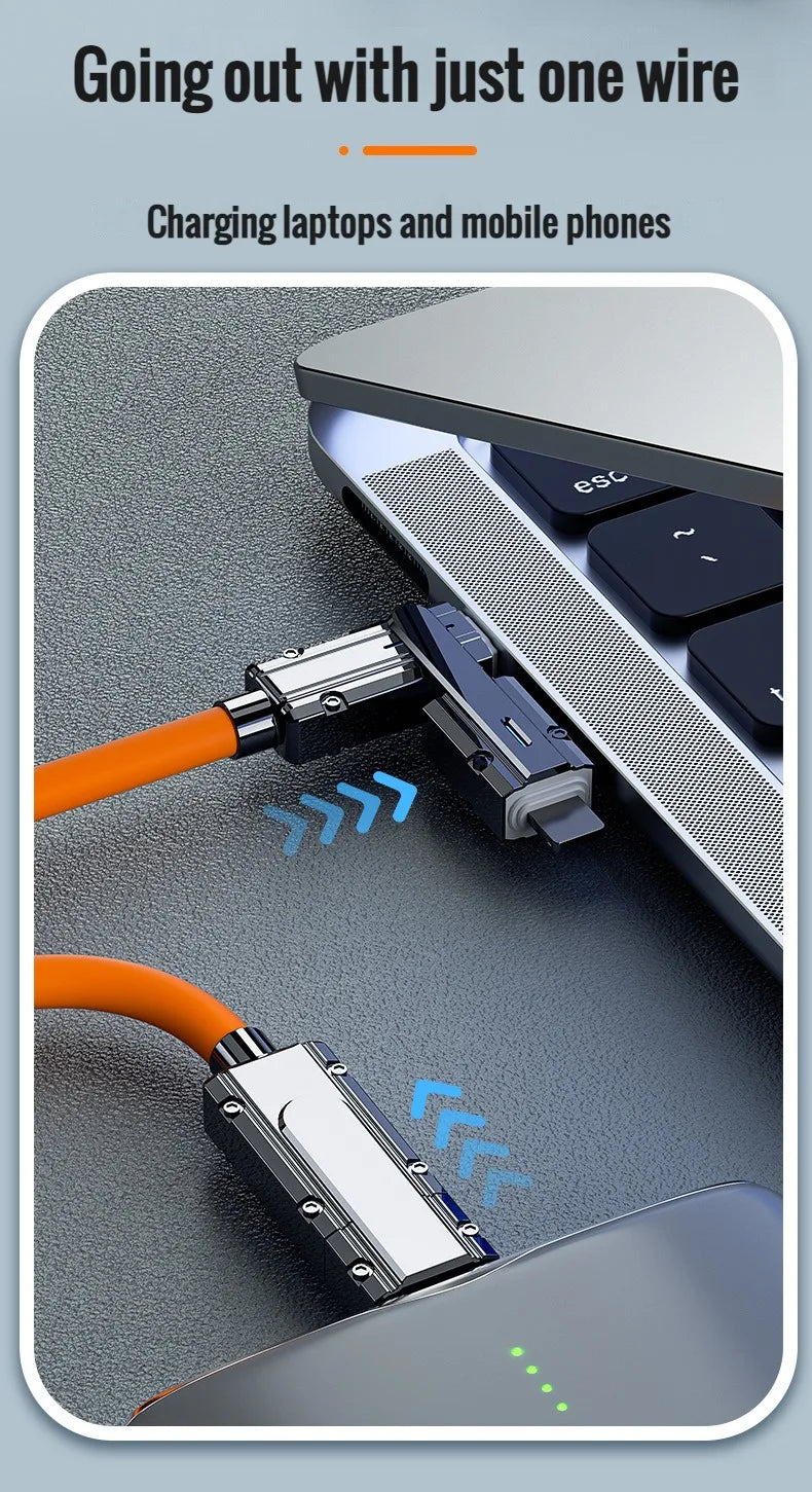 Type C To Typec Cable 2-In-2 66W Pd Fast Charging Usb C To Usb C To iPhone Suitable for iPhone iPad Huawei Xiaomi Samsung Redmi