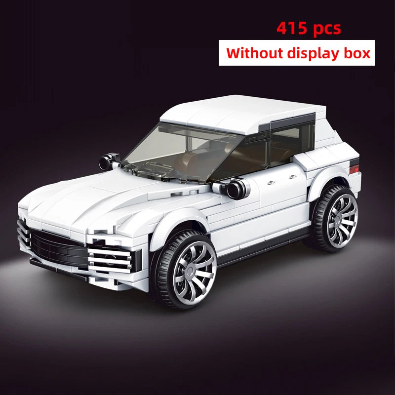 Technical Moc Car City Speed Champion Sports Car Racing Vehicle Building Blocks Brick Educational Construction Toys