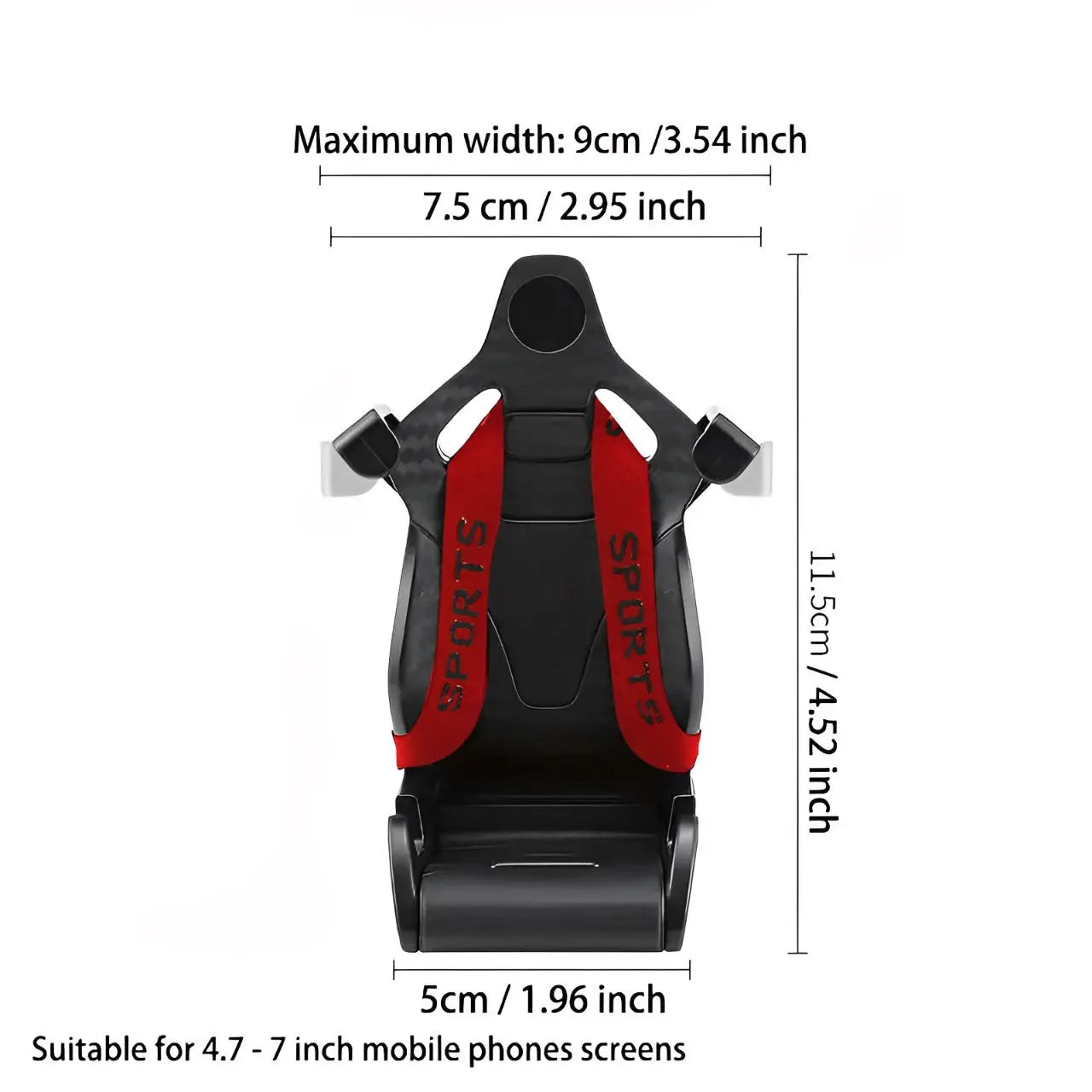 Racing Seat Shape Car Phone Bracket GPS Bracket Car Air Vent Universal Smartphone Bracket Trendfront