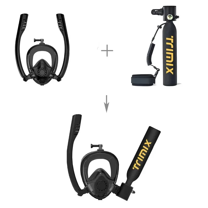 Trimix Lung Tank 0.5L oxyge Cylinder Dive Scuba Portable 0.5L High Portable Mini Portable Mini oxygee Diving