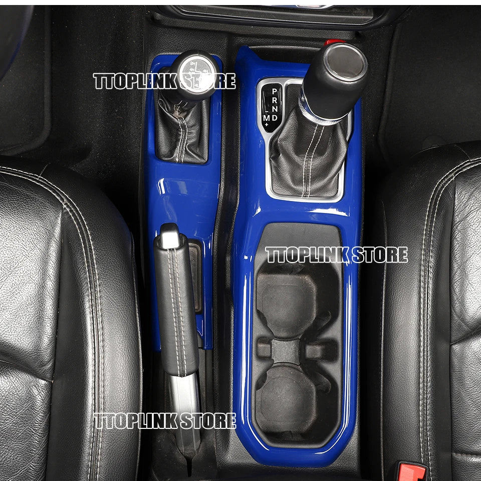 ABS Interior 4WD Gear Shift Panel/Gear Shift Panel Cover for Jeep Wrangler JL/for Jeep JT Gladiator 2018 Up Car Accessories