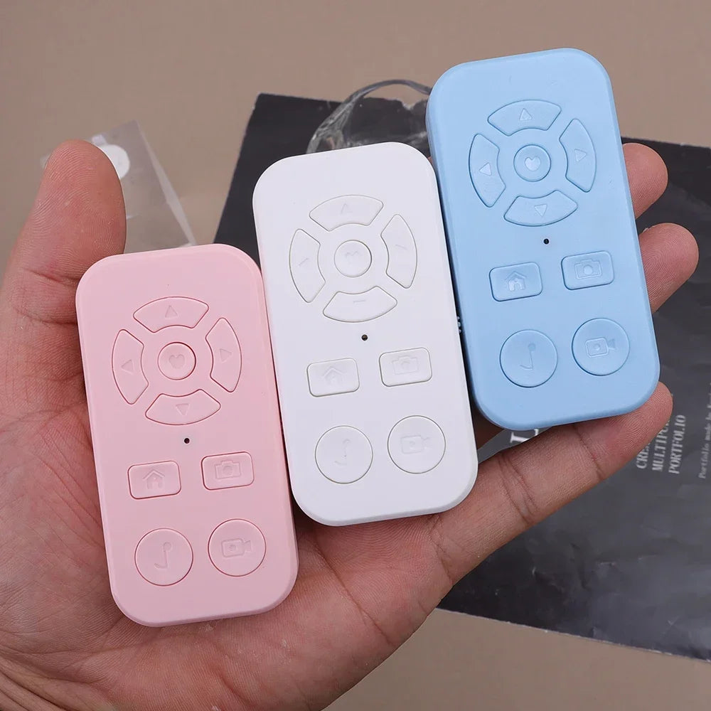 Rechargeable Bluetooth Remote Control Protable Self-Timer Camera Stick Shutter Button Wireless Controller for IPhone Samsung