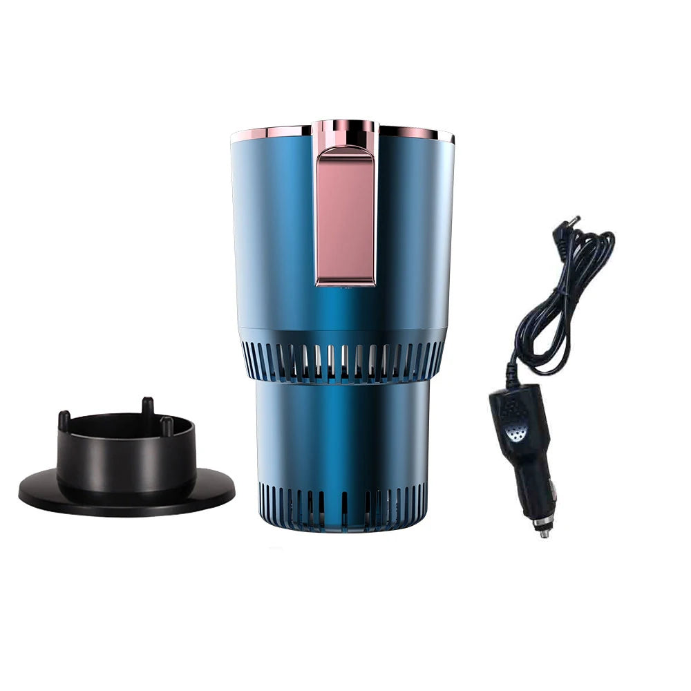 Portavasos para coche con pantalla táctil de 12 V, para bebidas frías y calientes, con pantalla digital inteligente, para el hogar, para acampar y viajar