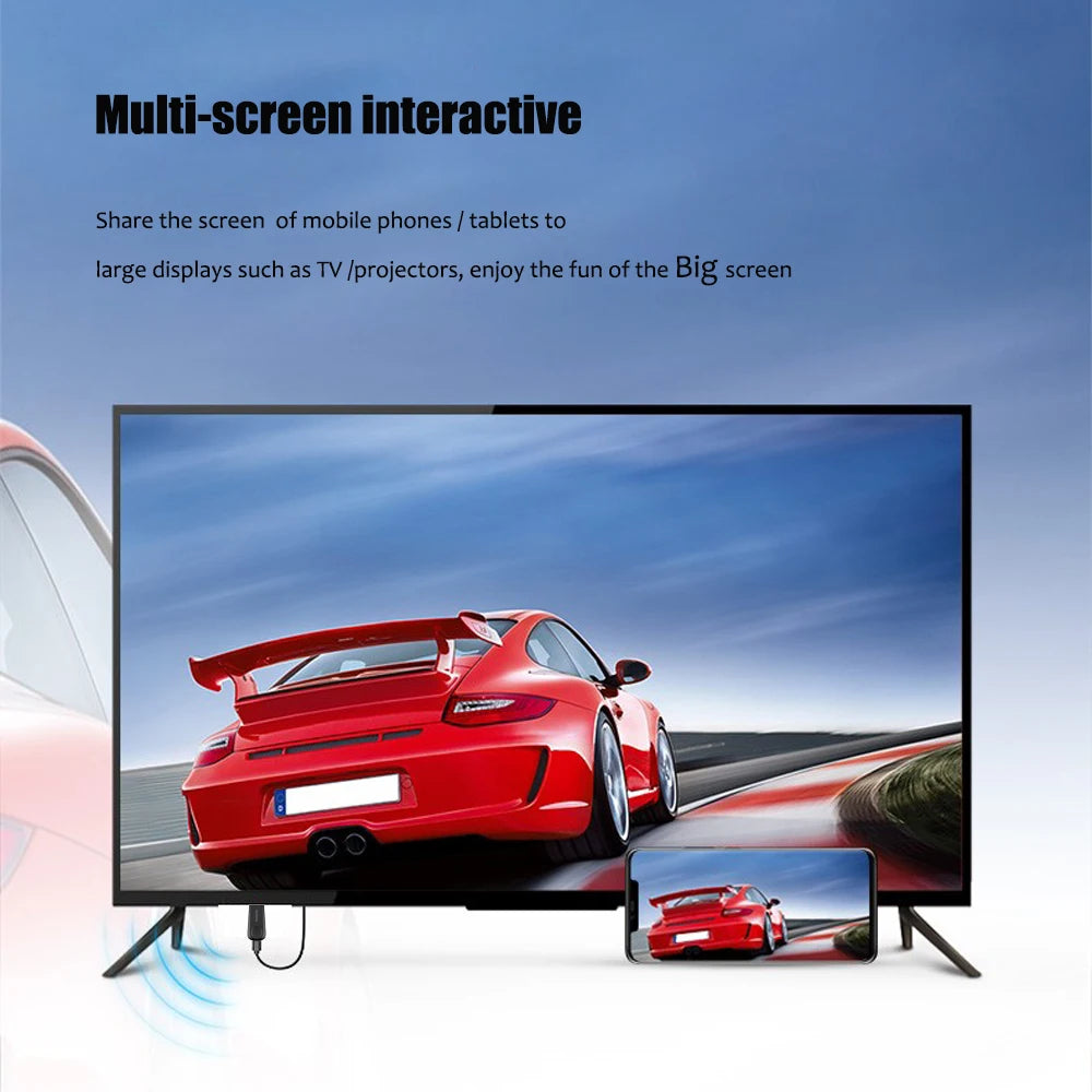 Dongle TV sans fil Wifi 1080P HDTV Projecteur Moniteur Miroir Écran Affichage Récepteur Adaptateur pour IOS Android Streaming Vidéo