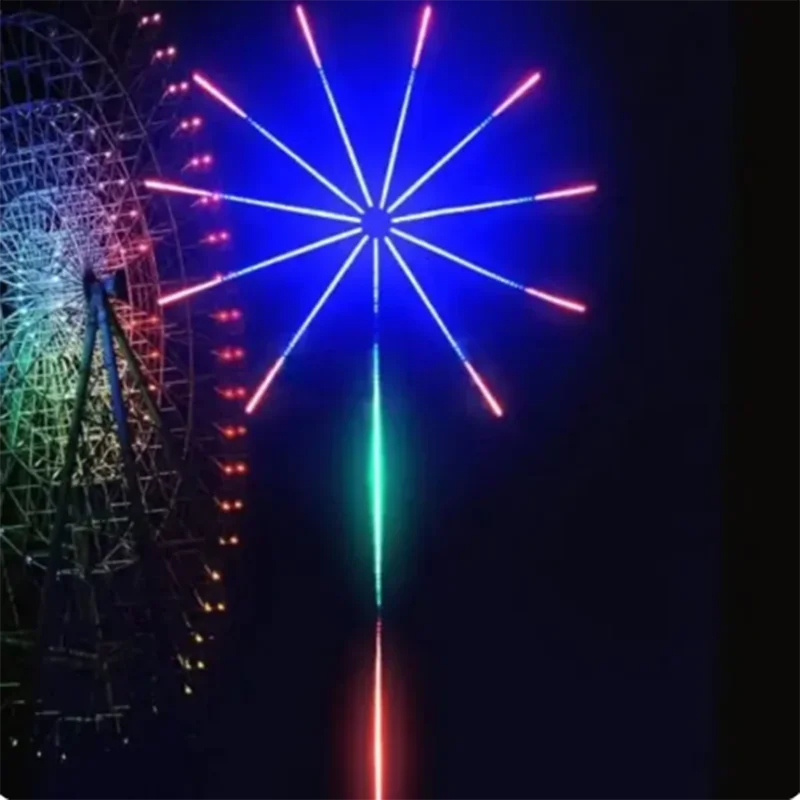 2024 new LED Strip Light RGB Sound Control Symphony Firework Light Wedding Christmas Music Control Full Kit Dream Meteor Lamp