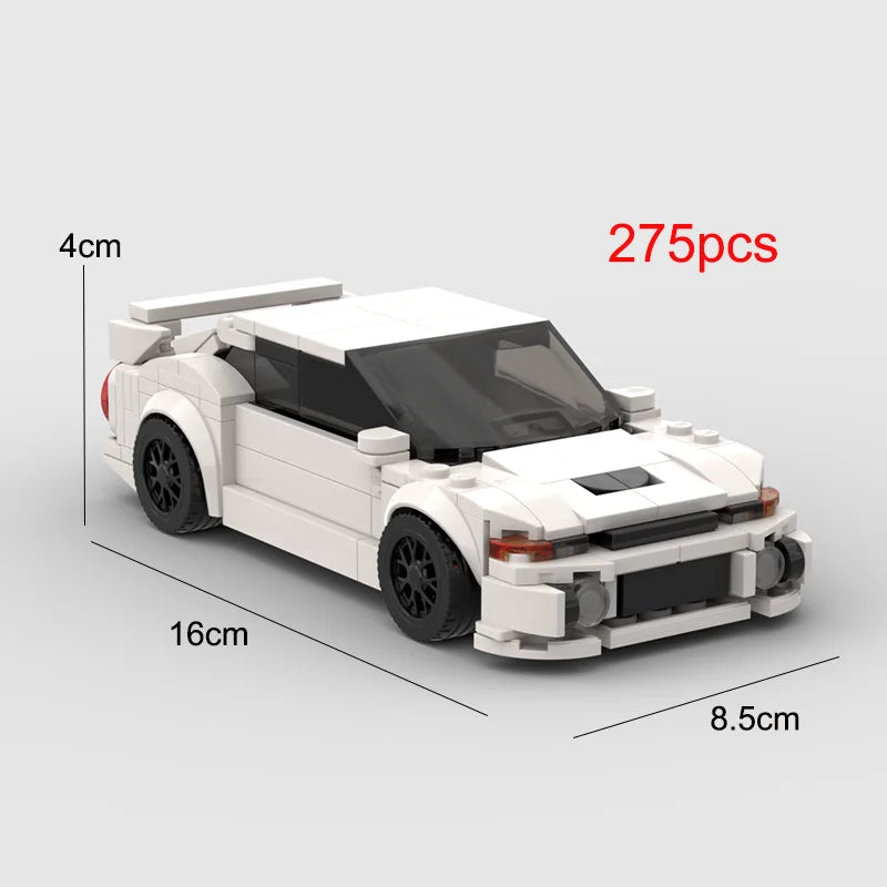 2022 Hot MOC Speed City Car Champion Racer Classic Supercar Building Blocks Brick Racing Super Technique Creative Garage DIY Set