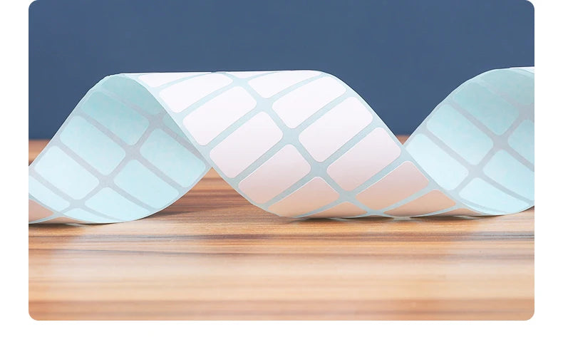 Etiquetas térmicas de varios tamaños, rollo de papel adhesivo, 100 mm de ancho, etiquetas blancas en blanco para etiquetas térmicas, pegatinas de papel autoadhesivas