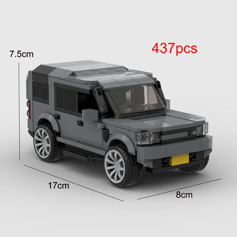 Toy MOC SUV Speed Champion City Car Racer Classic off-road Building Blocks Brick Racing Super Technique Creative Garage DIY Set