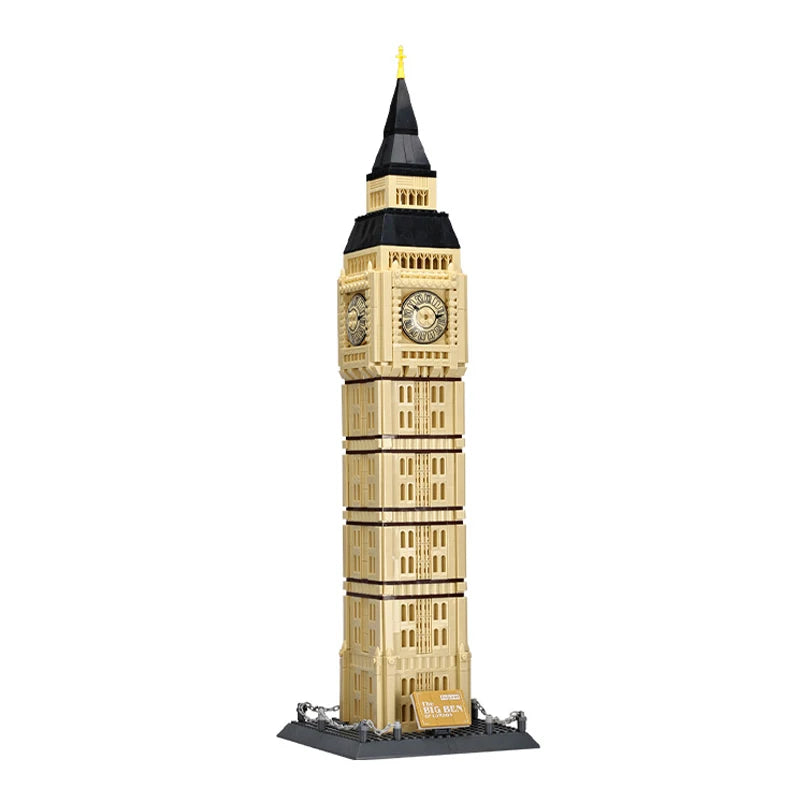 1664 piezas del modelo Big Ben de Londres, bloques de construcción, arquitectura de fama mundial, ladrillos, vista de la calle de la ciudad, juguetes, regalos para niños