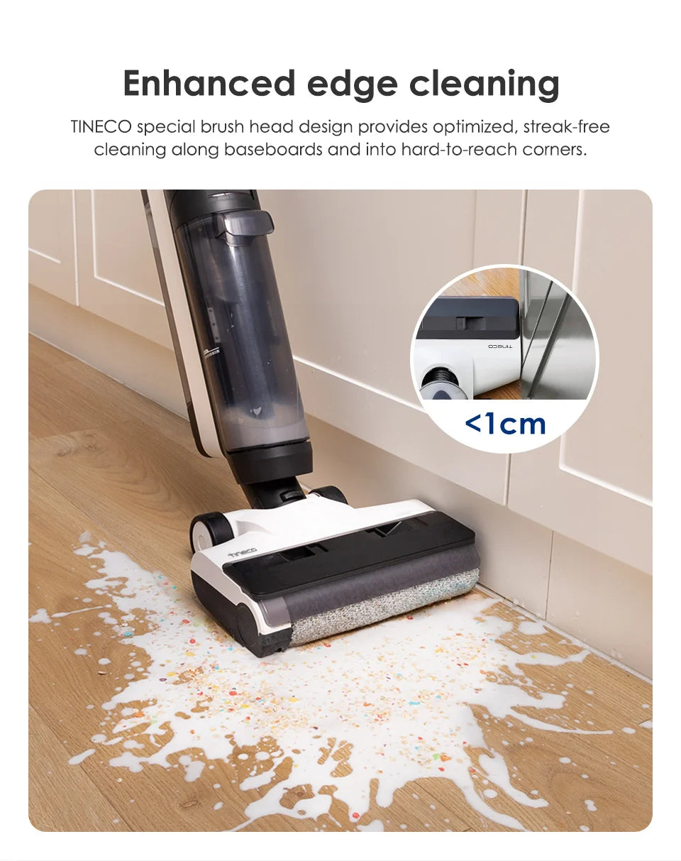 Tineco Floor One S5 Combo Wet Dry Vacuum Cleaner Cordless Smart Floor Washer Upright Home Electric Mop Wireless Self-Cleaning