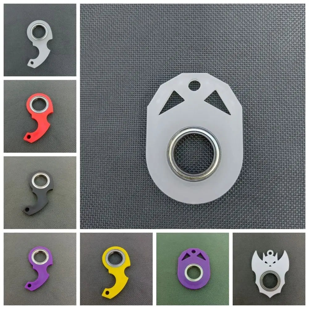 Alivia el aburrimiento Llavero Fidget Spinner Luz noctilucente Moderno Llavero giratorio con punta de dedo Creativo Anti-Ansiedad