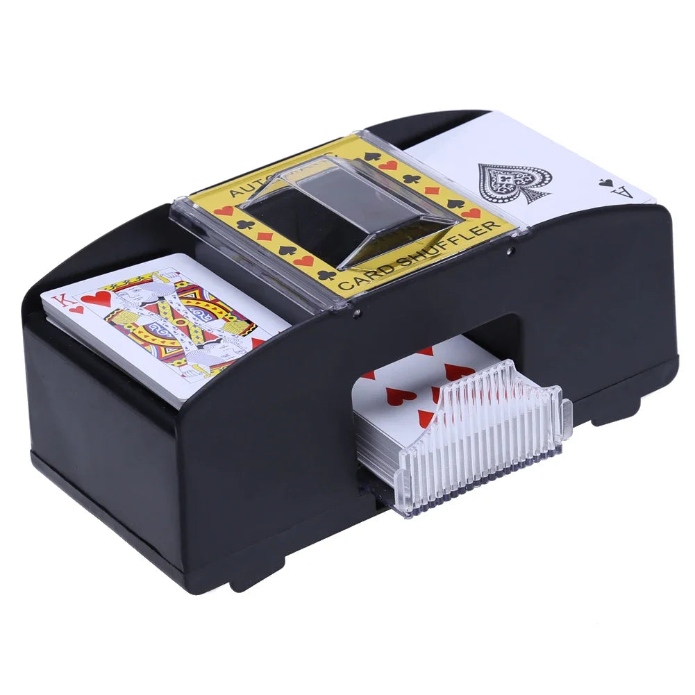 Automatic Playing Cards Shuffler Poker Casino 1/2 Deck Card Shuffling Machine USB Battery-Operated Electric Poker Card Shuffler