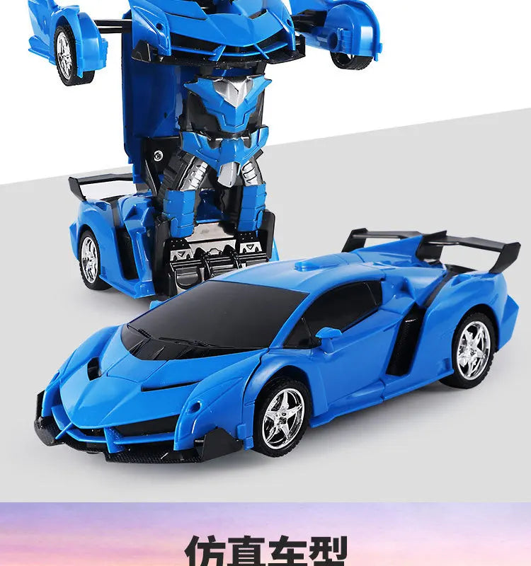 BGTOY RC Car 4WD Control remoto Deformation Robot Car Boy Anime Model Transformation 20CM Figuras de acción para niños Juguetes Regalos