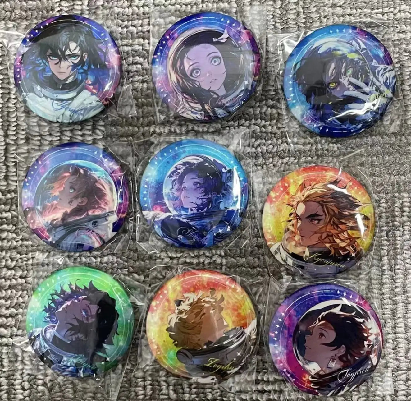 Anime Demon Slayer Kamado Tanjirou Kochou Shinobu Iguro Obanai Kanroji Mitsuri Rare Collectible Cards Birthday Gifts Kid Toys