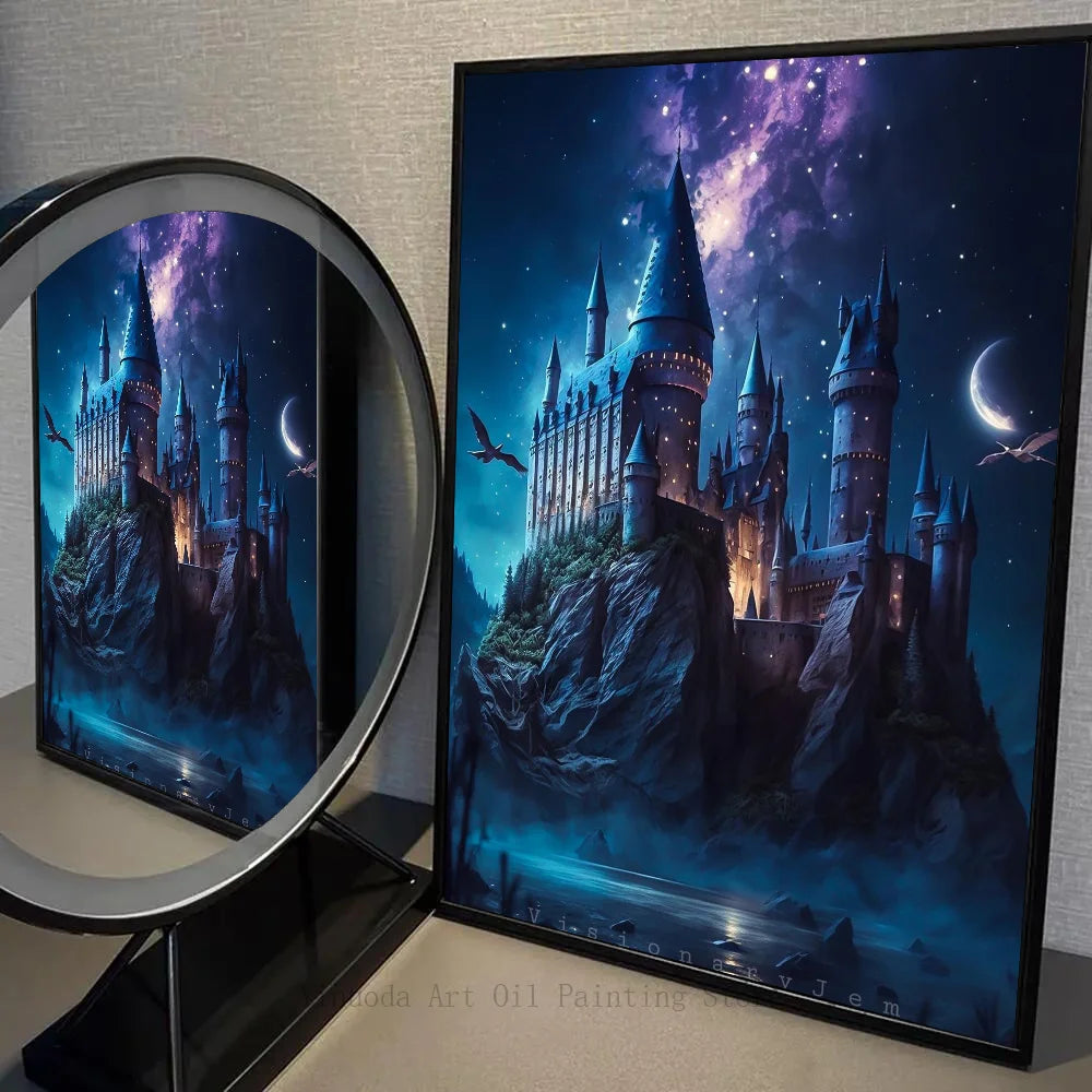 1 póster de Harry Potter autoadhesivo de papel impermeable para decoración de pared de cafetería, bar y habitación