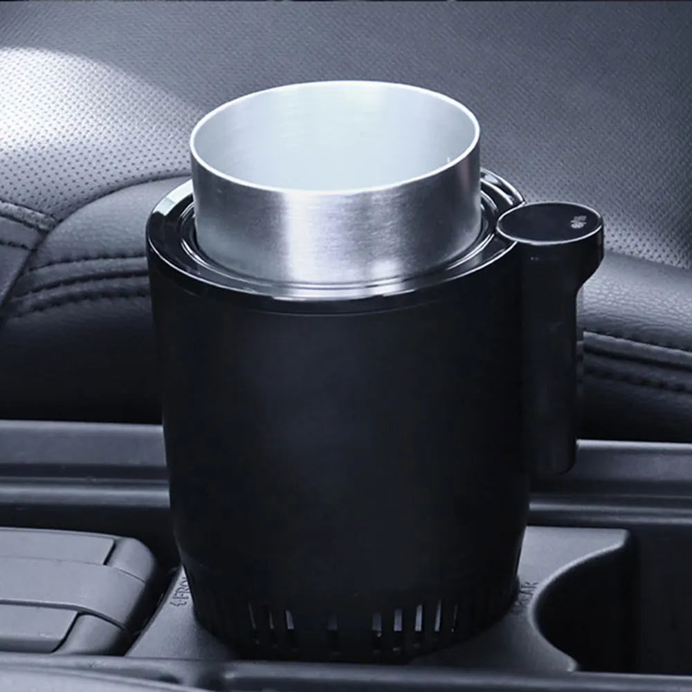 Portavasos para coche con pantalla táctil de 12 V, para bebidas frías y calientes, con pantalla digital inteligente, para el hogar, para acampar y viajar