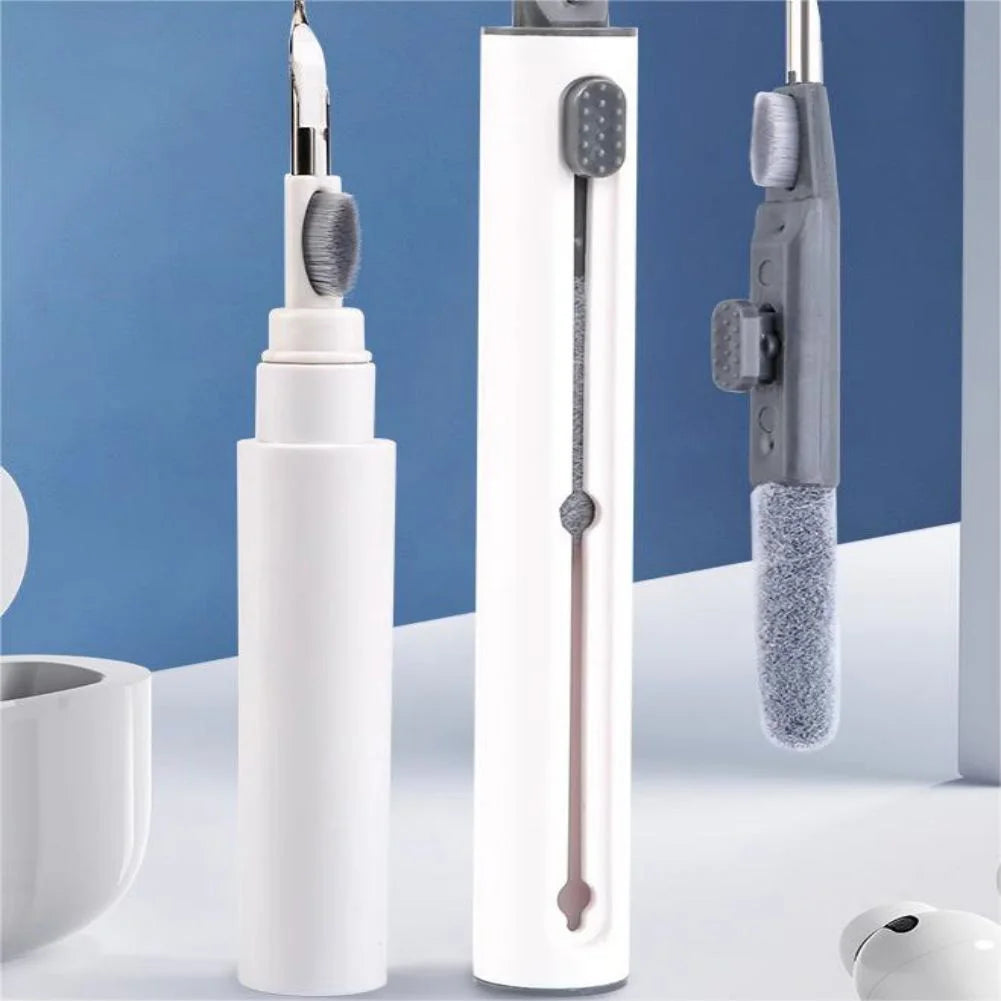 3-in-1 Earphone Cleaner Kit, Earbuds Cleaning Kit, Multi-Function Cleaning Pen With Soft Brush Flocking Sponge For Headphones