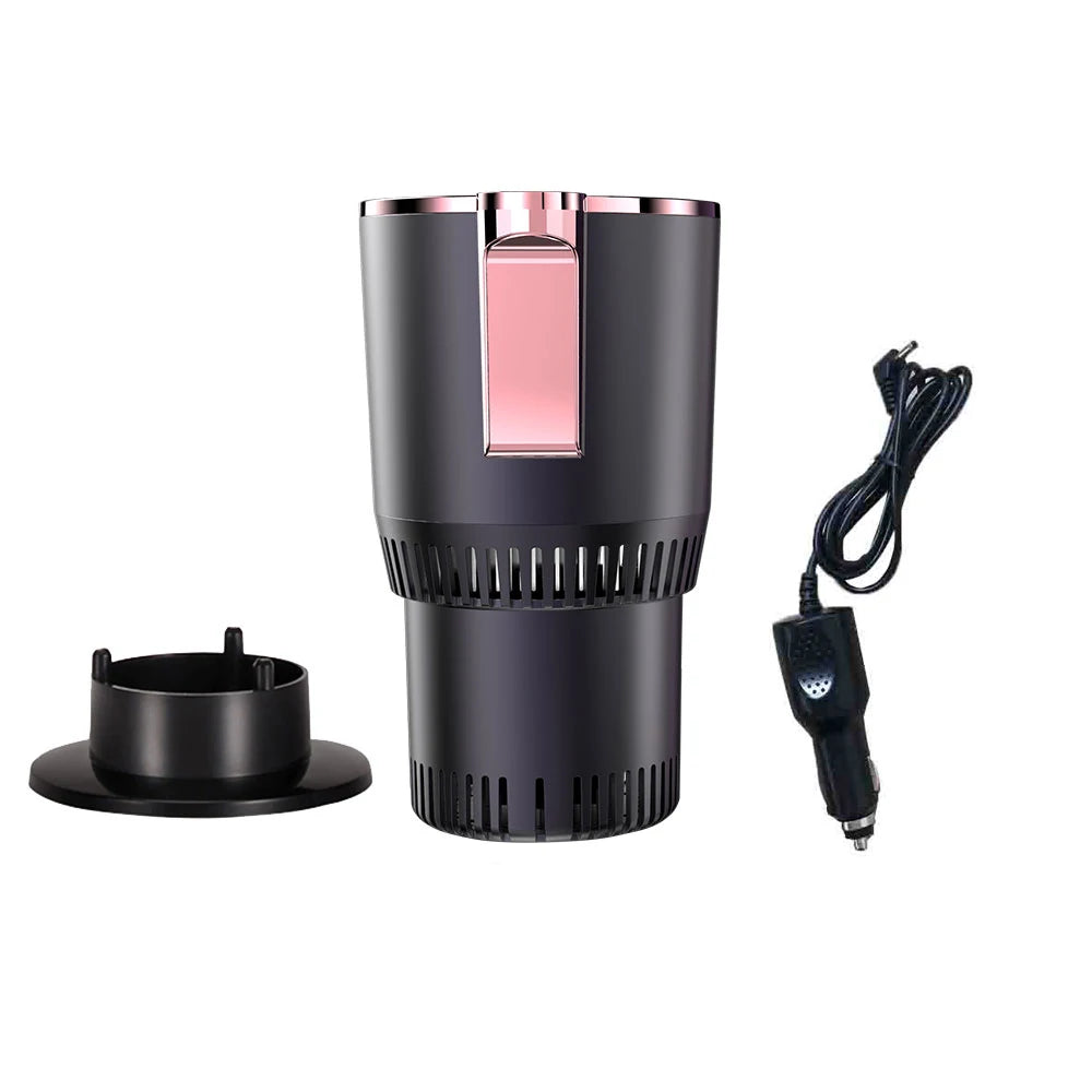 Portavasos para coche con pantalla táctil de 12 V, para bebidas frías y calientes, con pantalla digital inteligente, para el hogar, para acampar y viajar
