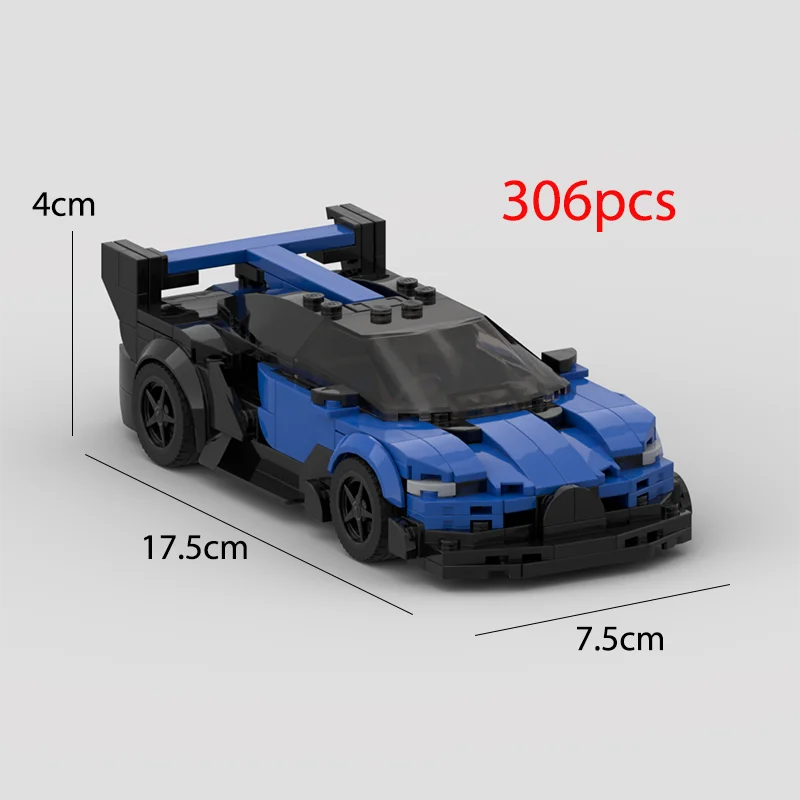 2022 Hot MOC Speed City Car Champion Racer Classic Supercar Building Blocks Brick Racing Super Technique Creative Garage DIY Set