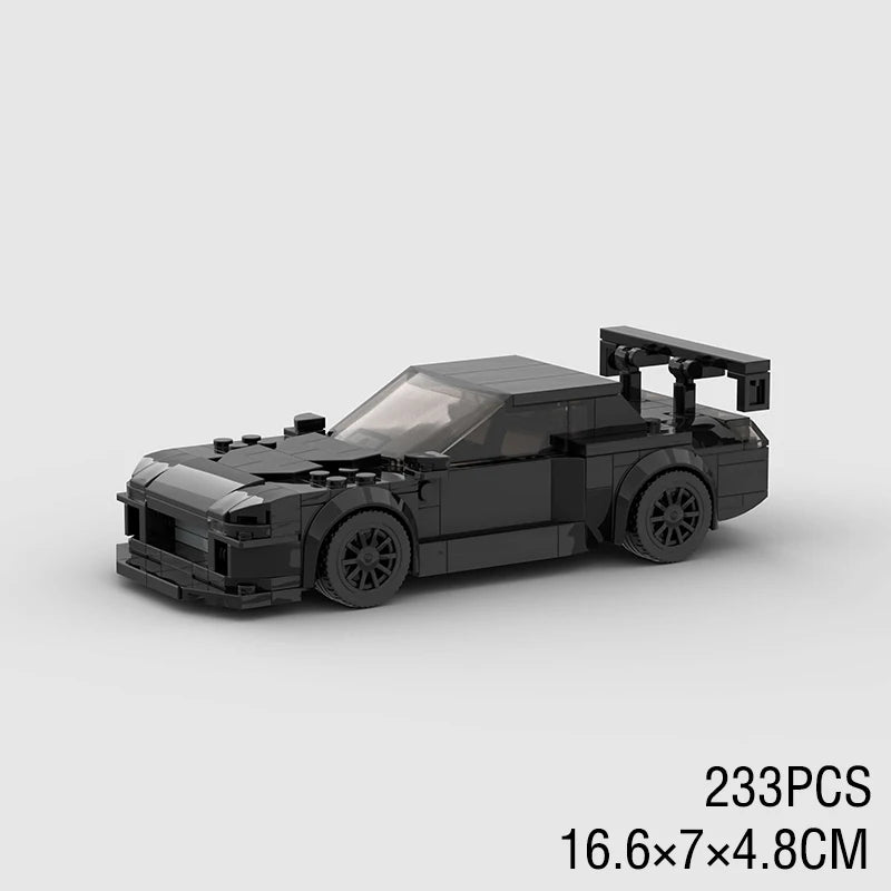 Supercar F1 City Speed Champions Racing Car RX-7 Model Building Blocks MOC Supercar Racers Vehicle Technique Bricks Kids Toys