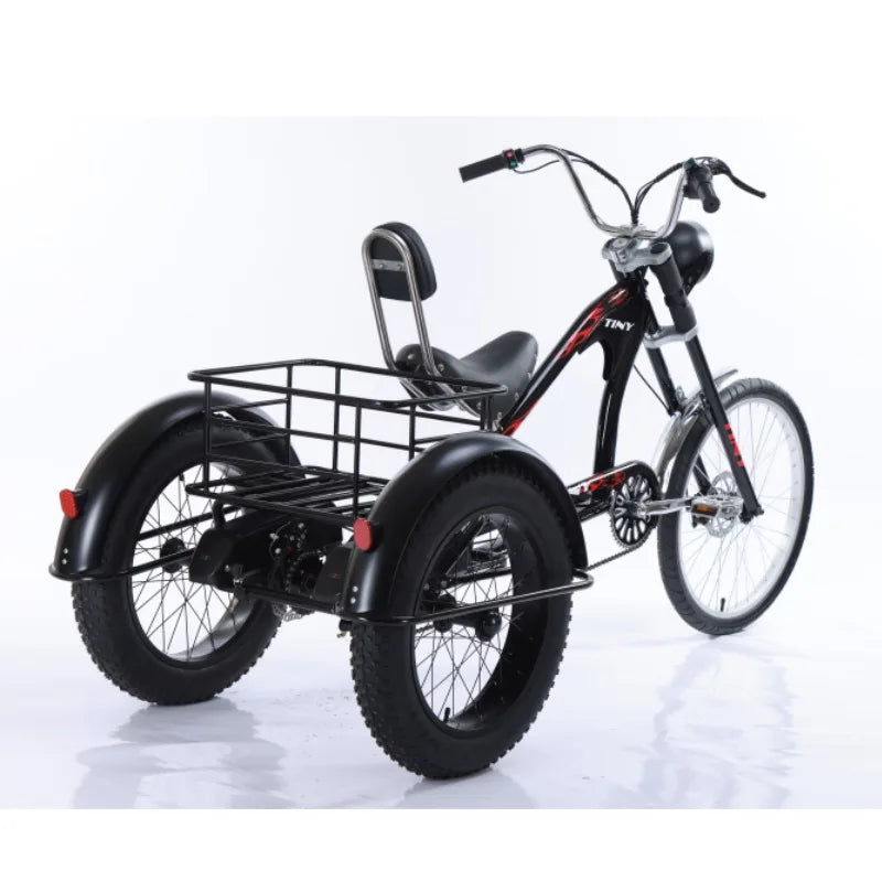 3-Wheeled Electric Tricycle for Adults, 15Ah, 30Ah, 50Ah, 350W,20 ", 3 Wheeler Electric Bicycle for Old People, Basket Ebikes
