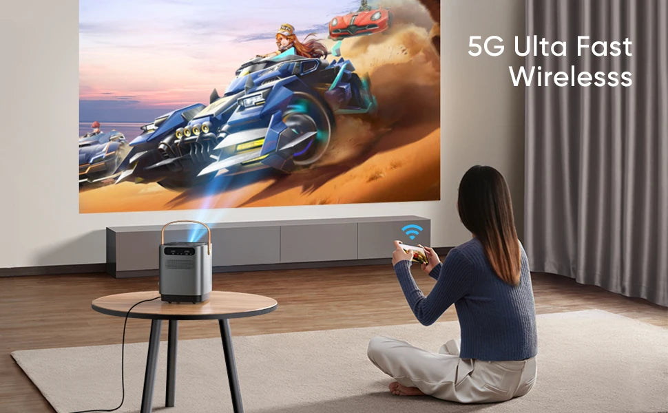 TOPTRO Projector Portable 5G WIFI Bluetooth Projector 9500 Lumens 1080P Supported Home Theater Outdoor Proyector Dust-proof