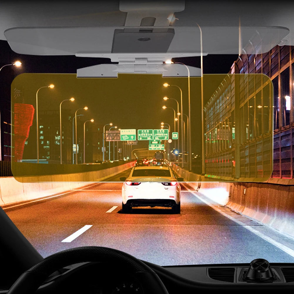 Anti-Dazzle Car Sun Visor UV Blocking Anti Glare Sun Shade Adjustable Polarized Sunshade Day and Night Dual Use Sun Blocker