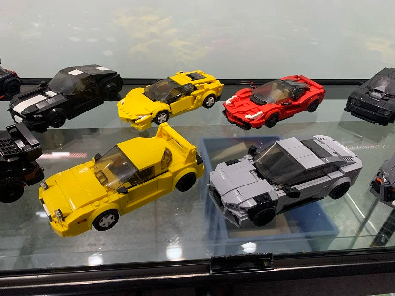 2022 Hot MOC Speed City Car Champion Racer Classic Supercar Building Blocks Brick Racing Super Technique Creative Garage DIY Set