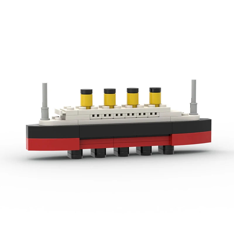 Titanic Break In Half RMS Cruise Sank Building Blocks Moc Ship Boat 3D Plastic Model DIY Steamboat Gifts Kids Toys City Movie