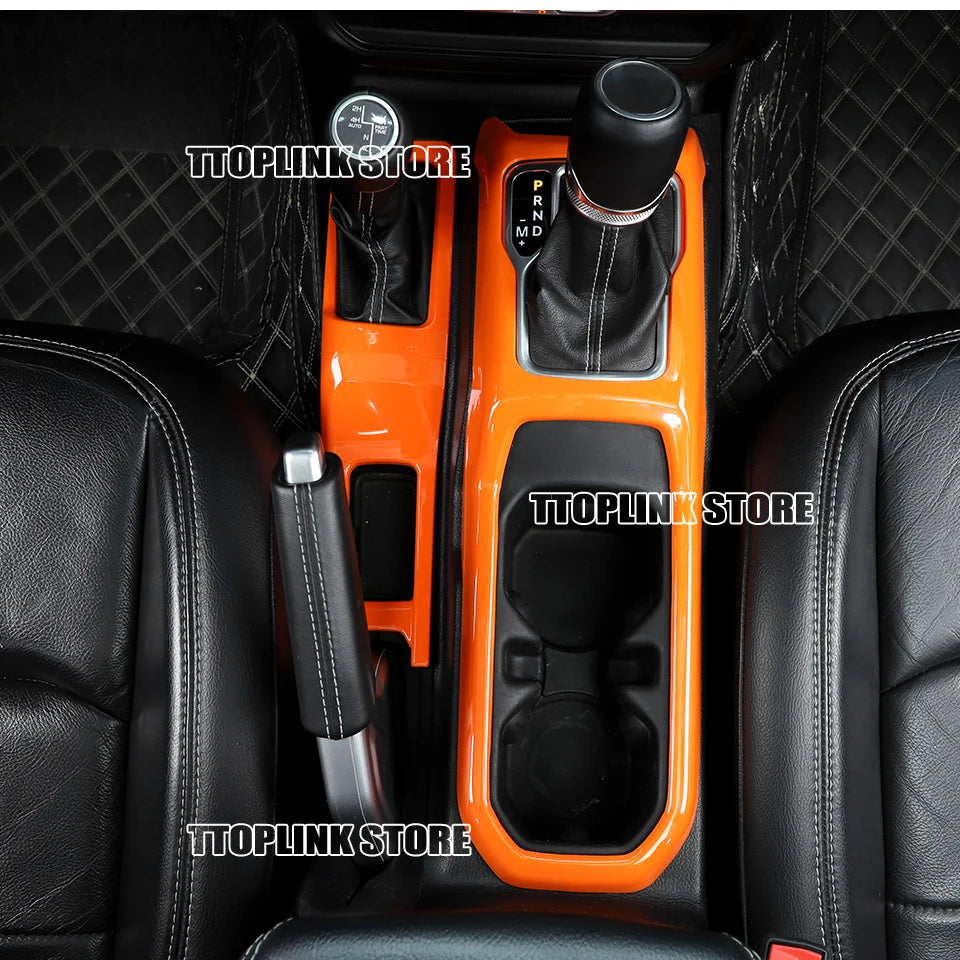 ABS Interior 4WD Gear Shift Panel/Gear Shift Panel Cover for Jeep Wrangler JL/for Jeep JT Gladiator 2018 Up Car Accessories