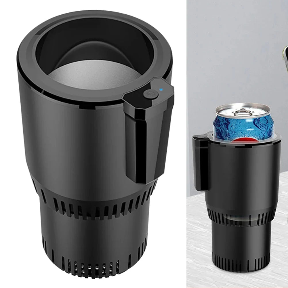 Portable Smart 2 In 1 12V Car Cup Cooler Warmer For Outdoor Travelling Mini Auto Refrigerator Cooling Heating Cup Drinks Holder