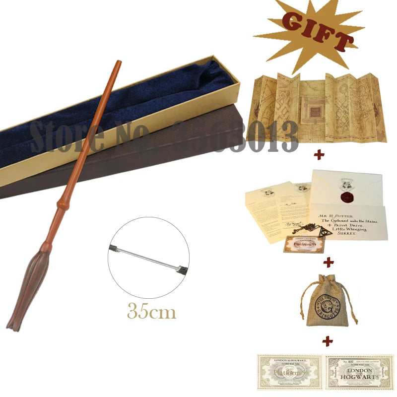 27 Kinds Wands with Map Letter 2 Tickets Necklace Cloth Bag and orginal Box