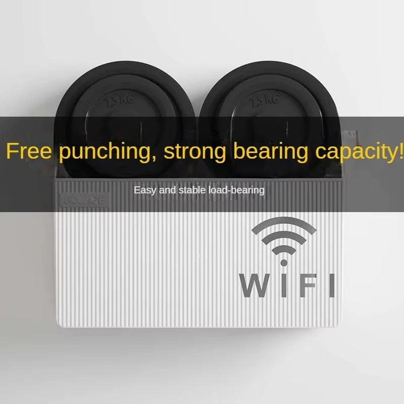 Étagère de routeur Wifi sans fil, boîte de rangement murale à suspendre, boîte de rangement en plastique ABS, support d'alimentation de câble, boîte de rangement, décoration de la maison