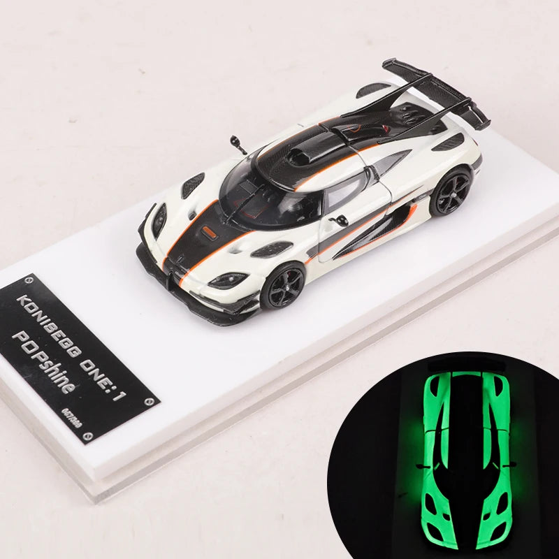 POPshine 1:64 One 1 Night Light Modelo de coche fundido a presión Edición limitada 399
