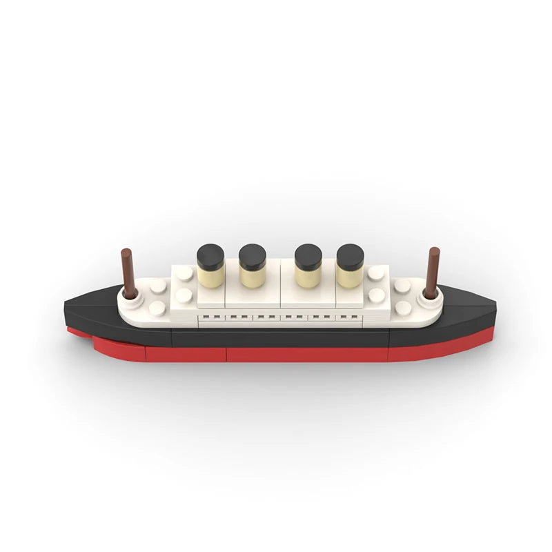 Titanic Break In Half RMS Cruise Sank Building Blocks Moc Ship Boat 3D Plastic Model DIY Steamboat Gifts Kids Toys City Movie