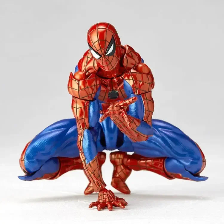 Figuras de acción de colección de anime de 16 cm de Kaiyodo Spider-Man 2.0 Revoltech Amazing Yamaguchi Mk4 Peter Parker, juguetes modelo de regalo