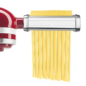 Accesorio para pasta para batidora KitchenAid, cortador de pasta, cortador de espaguetis y fettuccine, accesorio de acero inoxidable apto para todos los chefs de KitchenAid