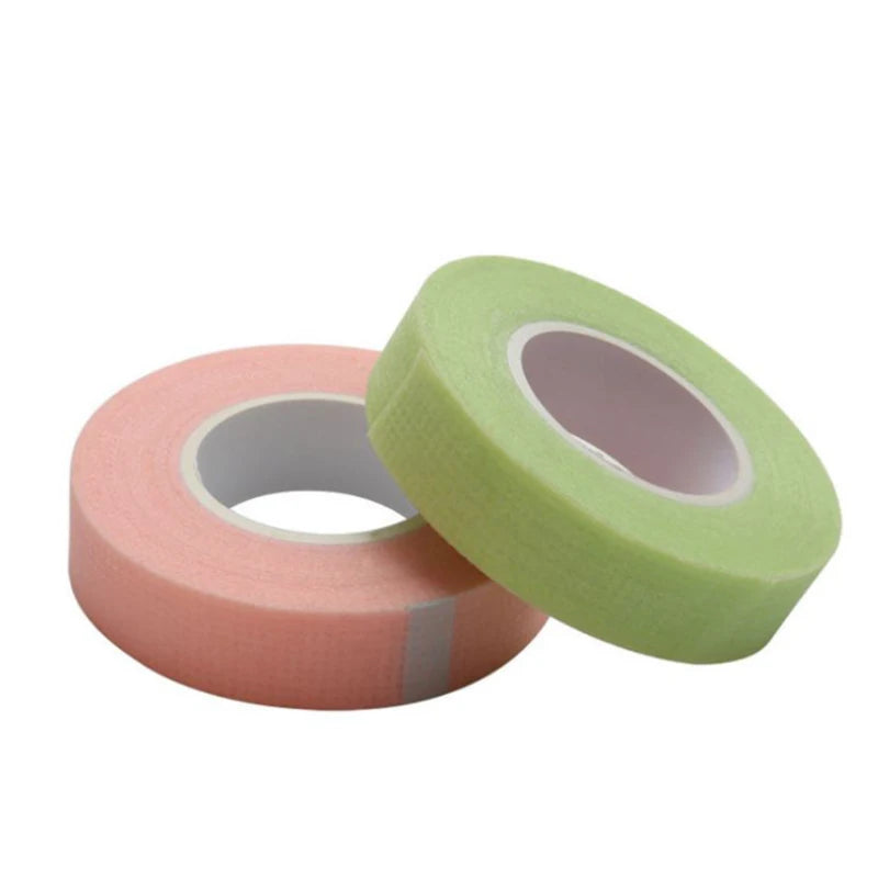 1 cinta para extensión de pestañas, cinta microporosa para pestañas, suministros para extensiones, parches para pestañas no tejidos transpirables, cintas, herramientas de maquillaje