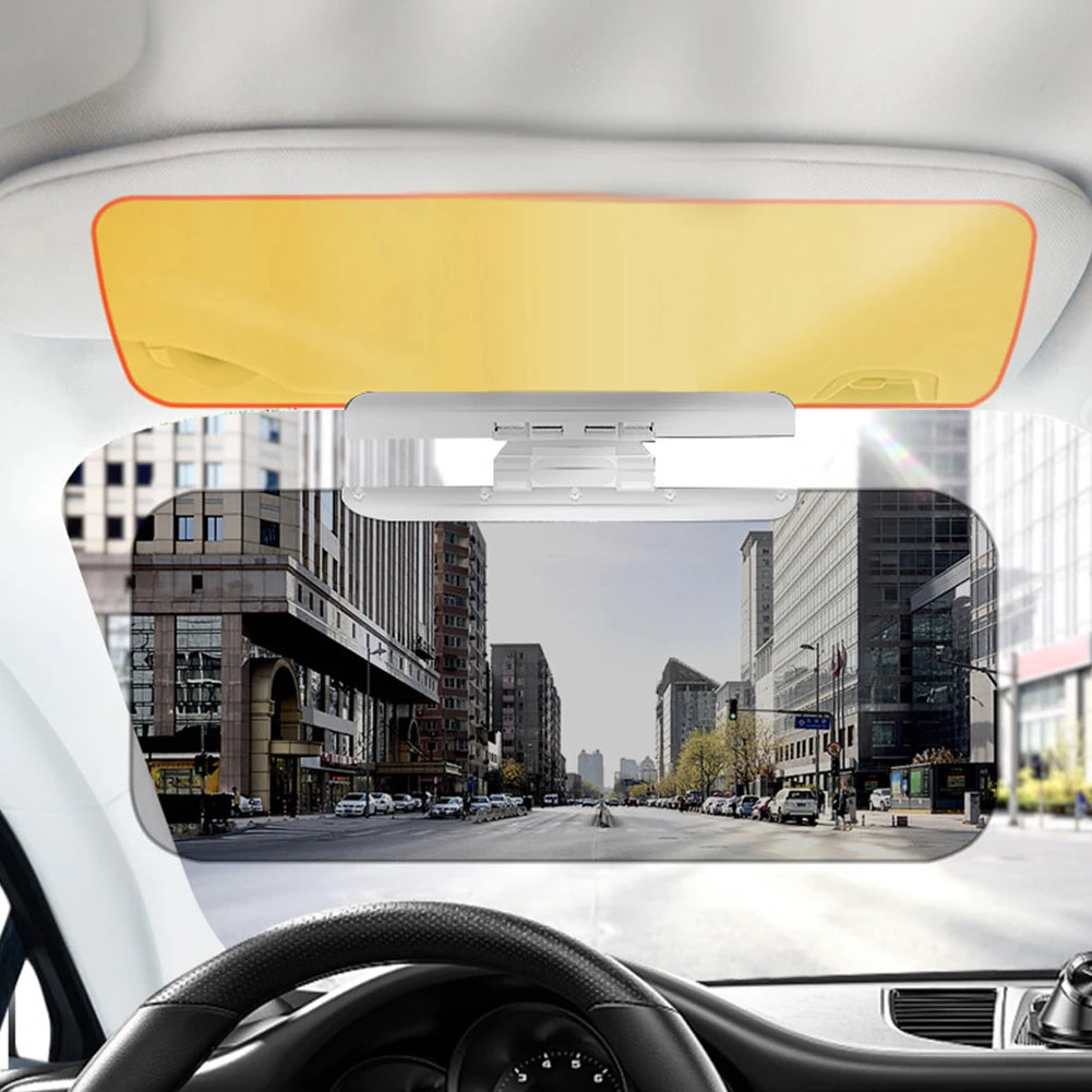 Anti-Dazzle Car Sun Visor UV Blocking Anti Glare Sun Shade Adjustable Polarized Sunshade Day and Night Dual Use Sun Blocker