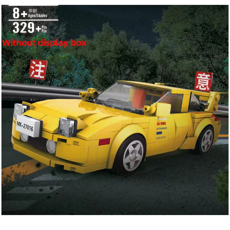 Technical Moc Car City Speed Champion Sports Car Racing Vehicle Building Blocks Brick Educational Construction Toys