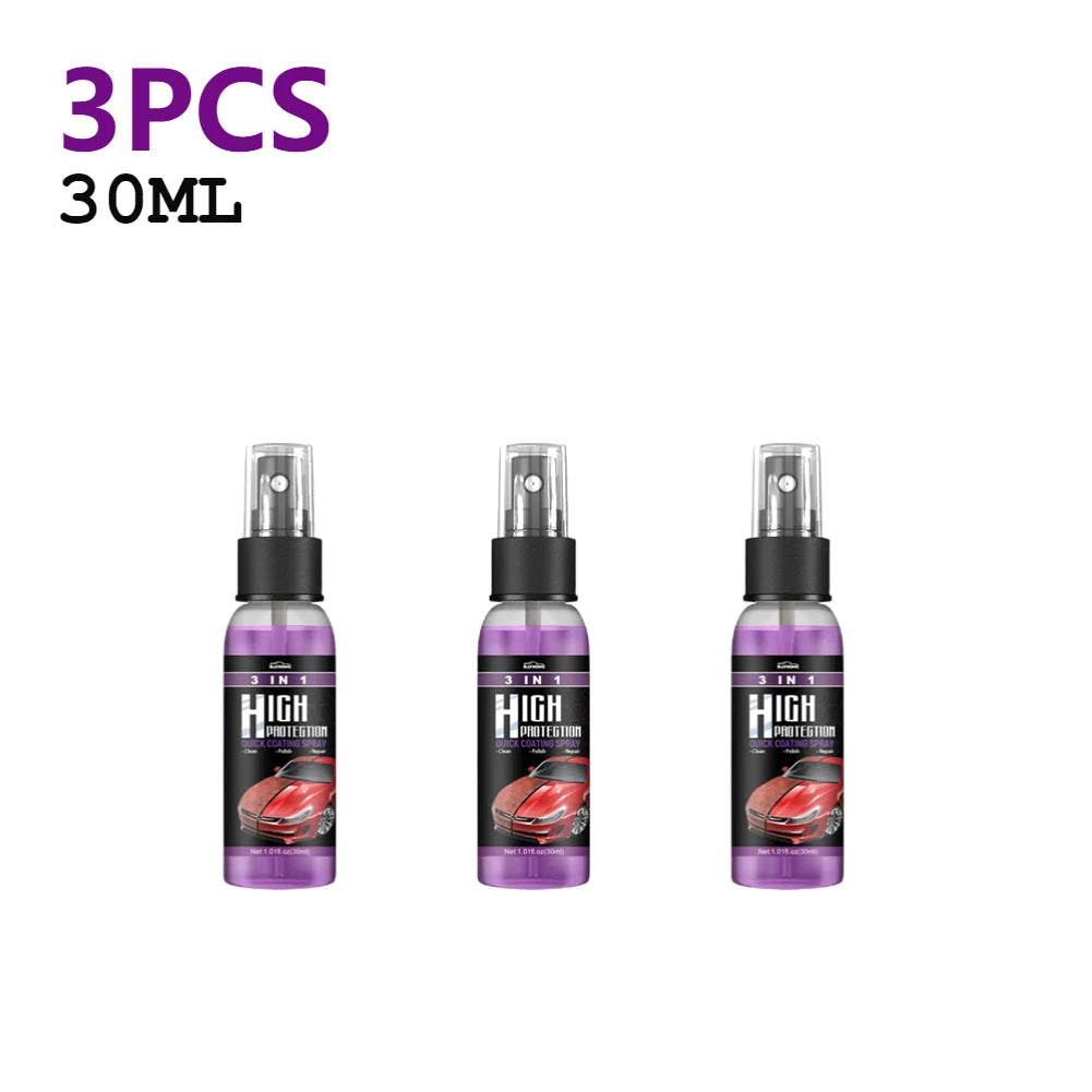 3 In 1 Car Ceramic Nano Coating Liquid Nano Crystal Hydrophobic Layer Polishing Paint Agent Car Polish Nanos Coatings 30/100ML