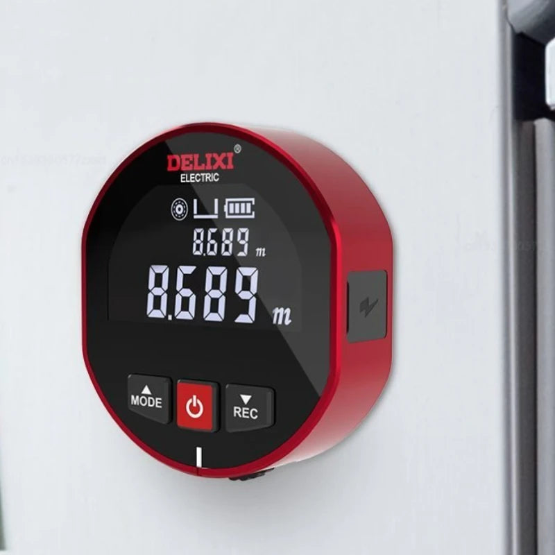 Cinta métrica con telémetro Xiaomi DELIXI, regla electrónica con rodillo, arco curvo plano de alta precisión, medidor de distancia láser