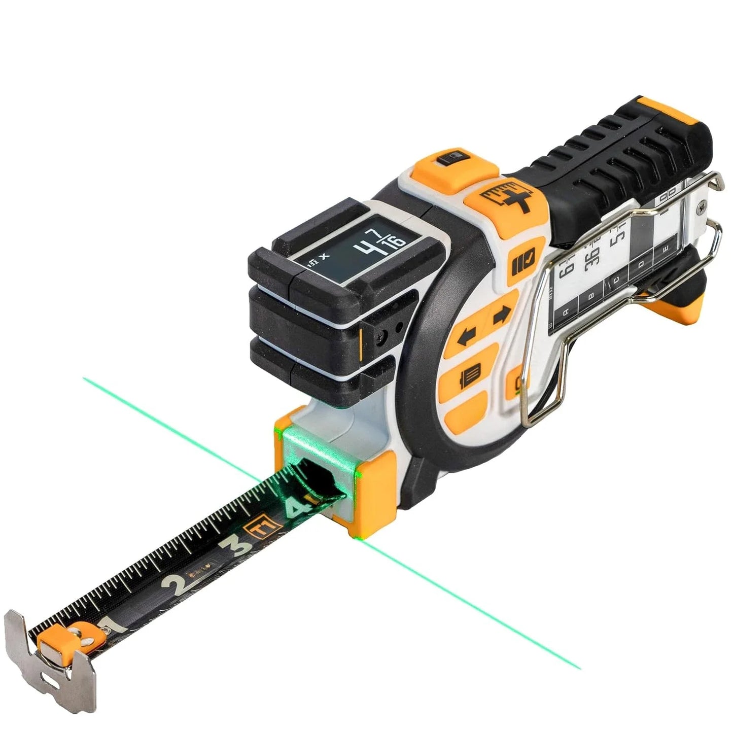 Christmas.T1 Tomahawk Digital Tape Measure - Professional Accurate Measuring Tool, Green Laser, E-Paper Measuring List