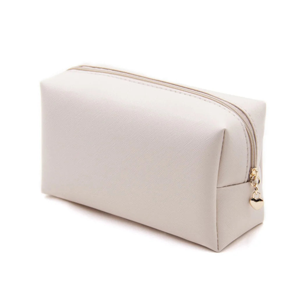 1 ~ 10 piezas de neceser pequeño para mujer, de piel sintética, resistente al agua, con cremallera, bolsa de maquillaje, organizador de maquillaje de viaje, estuche de belleza